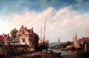 unknow artist European city landscape, street landsacpe, construction, frontstore, building and architecture. 173 USA oil painting reproduction